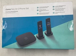 Ooma Telo Air 2 Internet Home Phone Service with 2 Cordless Handsets - Photo 1/10