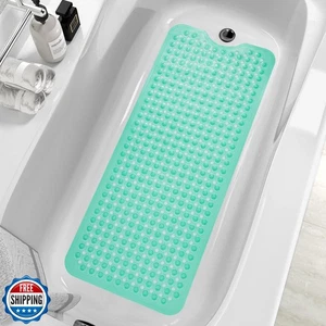 ZHICHENG Badewannen- und Duschmatten, rutschfest 39 x 16 Zoll extra lange Badematte, - Bild 1 von 5