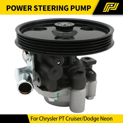 Power Steering Pump w/Pulley For 2003-2009 2010 Chrysler PT Cruiser Dodge Neon - Image 1 of 4