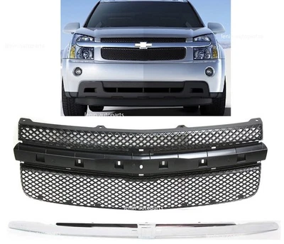 New Upper Grille and Chrome Molding Kit Set 2pc For 2005-2009 CHEVROLET EQUINOX Foto 1 de 4