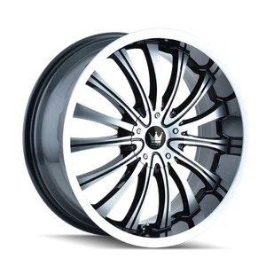 18x7.5 Mazzi Hype Black/Machined Wheel 5x112/5x120 (40mm) - Picture 1 of 5