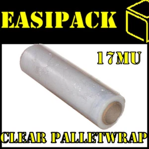 6 x rolls CLEAR hand pallet wrap stretch 400mm x 250m-17mu - Picture 1 of 1