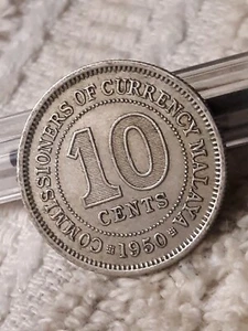 Hong Kong 1950 10 Cents,  George VI. KM#25 , United Kingdom  - Picture 1 of 18