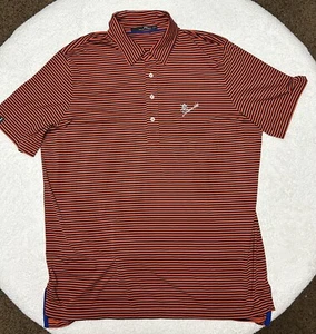 RLX Ralph Lauren Southern Hills Country Club Polo Shirt Mens XL Orange/Blue - Picture 1 of 13