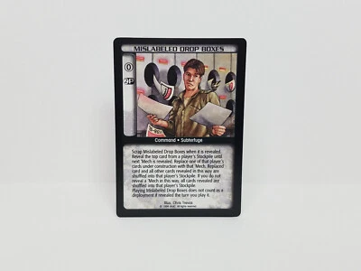 1996 WOC: BATTLETECH CCG: Mislabeled Drop Box (U) - Uncommon, New, Un-Played - Image 1 of 2