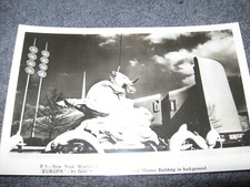 REAL PHOTO POST CARD NEW YORK WORLD'S FAIR 1939 "EUROPA" GLEB W. DEREJNSKY