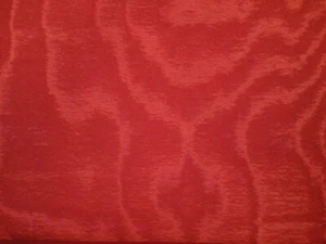 SCHUMACHER Incomparable Moire solid cinnabar cotton linen viscose 8+ yards new - Picture 1 of 4