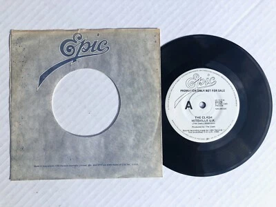 The CLASH Hitsville U.K. 1980 AUSTRALIA White Label PROMO 7" PUNK 45 Mikey Dread - Image 1 of 2