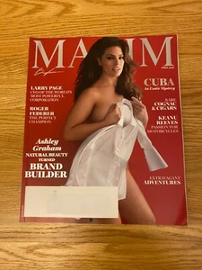 Maxim Magazine April 2016 Lingerie Fashion Bikini Swimsuit Ashley Graham Cuba - Foto 1 di 15