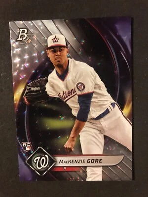 2022 Bowman Platinum #59 MacKenzie Gore Ice Foilboard Rc Washington Nationals - Image 1 of 2