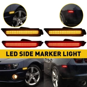 For Chevy Camaro 10-15 Front Rear LED Bumper Side Marker Light Lamps Styling EON - Picture 1 of 12