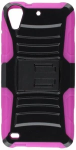 HR Wireless Cell Phone Case for HTC Desire 530 Black & Hot Pink - Picture 1 of 2
