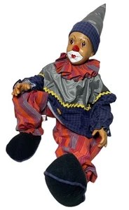 Vintage Porcelain Stage Show Circus Clown Doll - Picture 1 of 7