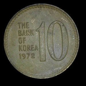 1972 South Korea 10 won coin KM# 6 - Lot #157 - Picture 1 of 2