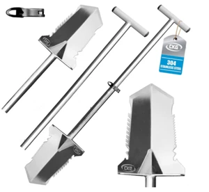 Pala Ajustable CKG para Detección de Metales Acero Inoxidable 304 Pala Portátil - Imagen 1 de 1