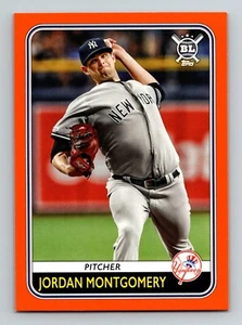 2020 Big League Base Orange #135 Jordan Montgomery - New York Yankees - Picture 1 of 2