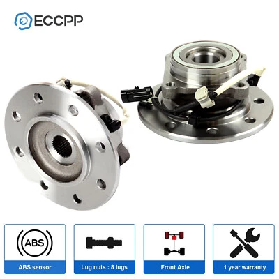 2 piezas cojinetes de cubo de rueda delanteros 4x4 para Chevrolet GMC K2500 K3500 1996-2000 8 orejetas Foto 1 de 4