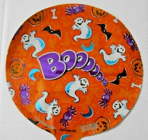 HALLOWEEN GHOSTS AND BATS 8* foil balloon - Picture 1 of 1