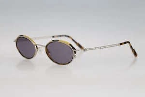 Robert Rudger 2280 148 3M, Vintage 90s silver & tortoise oval sunglasses NOS - Picture 1 of 10