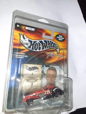 Hot Wheels 1/64 Diecast NASCAR Treasure Hunt cupé martillado Ricky Rudd 21 Foto 1 de 2