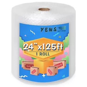 Yens®  1/2"x 12” Large Bubbles Cushioning Perforated 125 ft Mailing / Protection - Picture 1 of 1