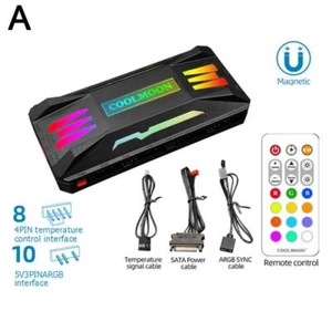 RGB Controller 4Pin PWM 5V 3Pin ARGB Fan Cooler PC ~Remote Control NEW - Bild 1 von 20
