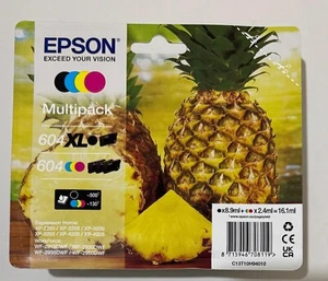 Epson 604XL BK Epson 604 CMY Multipack Ink Cartridges XP-2200 XP-3205 WF-2935DWF - Picture 1 of 1
