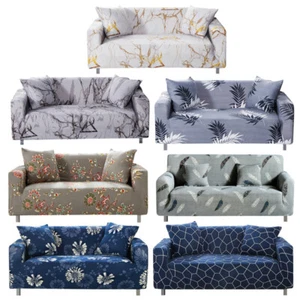 1/2 Seater Stretch Chair Sofa Couch Cover Universal Slipcover Couch Protector - Picture 1 of 32