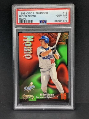 1998 Thunder Rave Hideo Nomo PSA 10 *POP 1* GEM MINT /150 ebay 1/1 *READ ON!* - Image 1 of 3