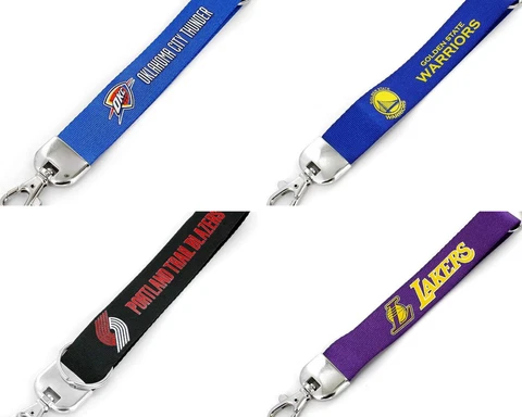 NBA Wristlet Lanyard Keychains - Pick Your Team Cover