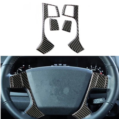 4pcs Carbon Fiber Steering Wheel Button Cover Trim For Dodge Journey 2009-2010 Foto 1 de 4