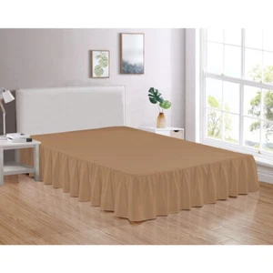 Legacy Decor Bed Skirt Dust Ruffle 100% Brushed Microfiber with 14” Drop - Picture 1 of 11