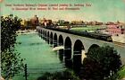 St Anthony Falls Mn Great Nothern Railway Oriental Passing Postcard Used (17195)