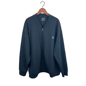 Polo Ralph Lauren Men's Black Full Zip Bomber Sweatshirt Size 4XB