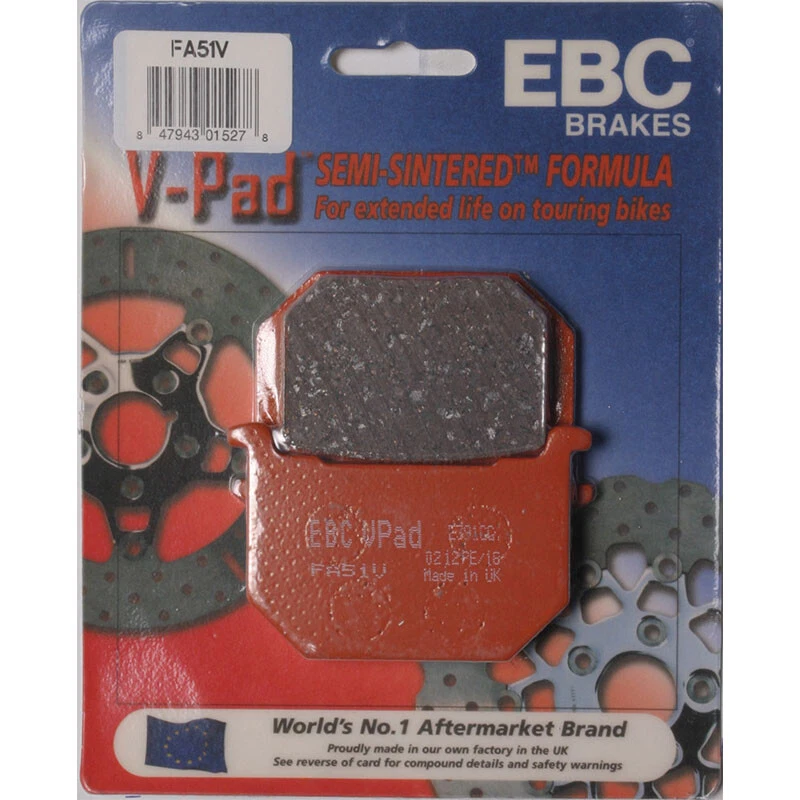 EBC  BRAKE PADS V-SERIES Suzuki GN250 1988-1988 Suzuki GS450L 1980-1988 Suzuki - Image 1 of 1
