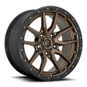 Fuel 1PC D681 Rebel 20x10 5x5 Matte Bronze Black Bead Ring Wheel 20" -18mm Rim - Picture 1 of 7