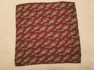 100% Seide burnt orange Regenschirm Schal - Neu ohne Etikett - nie getragen! - Bild 1 von 7