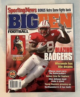 Fútbol americano universitario Sporting News 2004 Big 10 Anthony Davis Wisconsin Badgers Foto 1 de 4