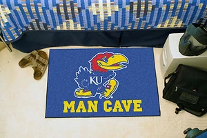 Alfombra de área de puerta de bienvenida para baño de bienvenida de 19""x30"" Kansas Man Cave - Imagen 1 de 1