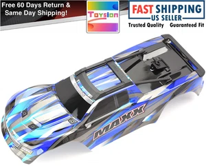 Fits Traxxas 89086-4 1/10 Wide-MAXX - BODY clipless (Blue Painted ProGraphics - Picture 1 of 24