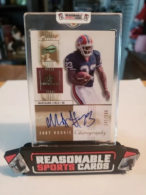 2007 Upper Deck Marshawn Lynch Auto SP Rookie Signed RC Auto #141/199 Seahawks  - Image 1 of 4