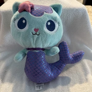 Gabby's Dollhouse MerCat Purr-ific Plush Stuffed Toy 8" Mermaid Purple - Picture 1 of 2