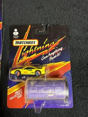Vintage Matchbox Lightning Turbo 1991 Ferrari F40 Car Sealed Collectors Yellow - Image 1 of 3