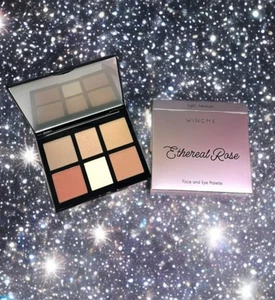 New WINGME Ethereal Rose Face & Eye Palette Light-Medium Shimmer/matte Glow ๐ - Picture 1 of 2