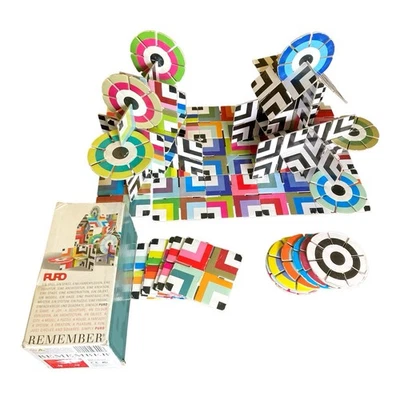 Puro Remember Create Build Game Made in Germany Puzzle Color Pieces Incomplete - Image 1 of 4