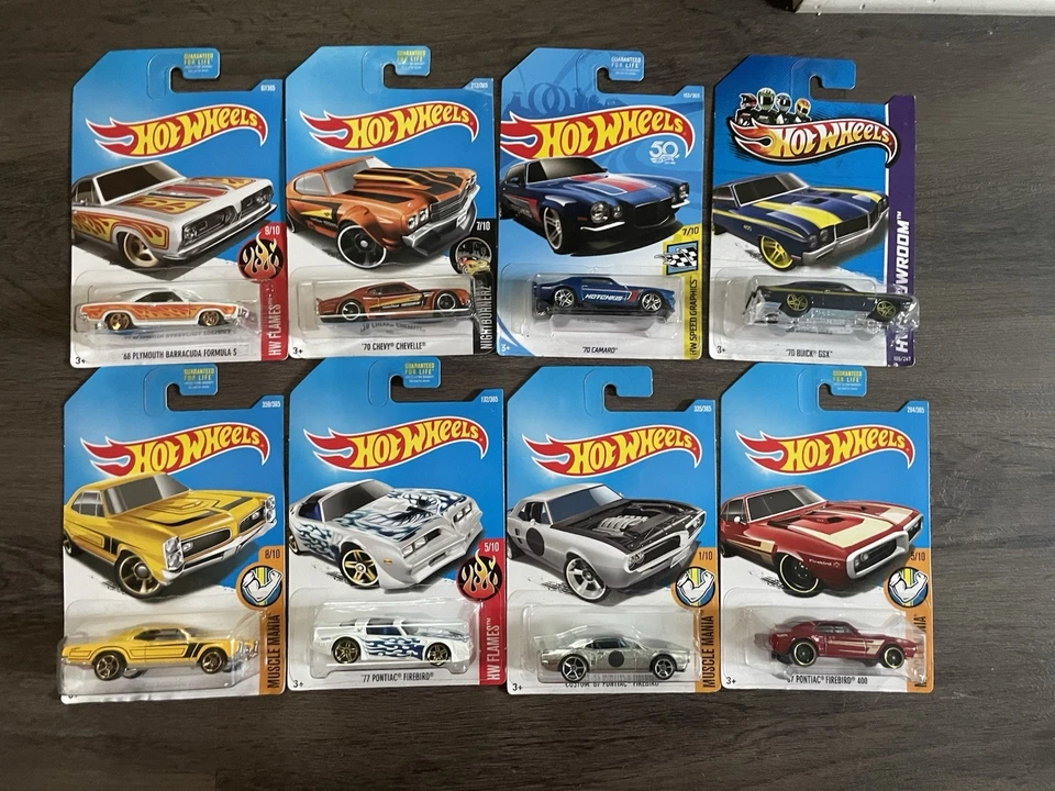 Lote de 8 autos clásicos Hot Wheels Buick GMX Chevy Plymouth Pontiac personalizados 2015 Foto 1 de 4