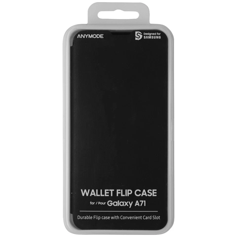 Coque À Rabat AnyMode Pour Samsung Galaxy A71 - Noir - Photo 1/1