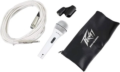 Peavey PVI 2W 1/4" White Cardioid Unidirectional Dynamic Vocal Microphone with - Image 1 of 4