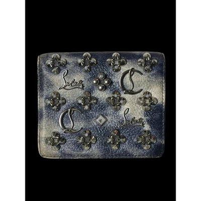 Rare Christian Louboutin Kios Spike Studs Punk Leather Bifold Wallet with COA - Image 1 of 4