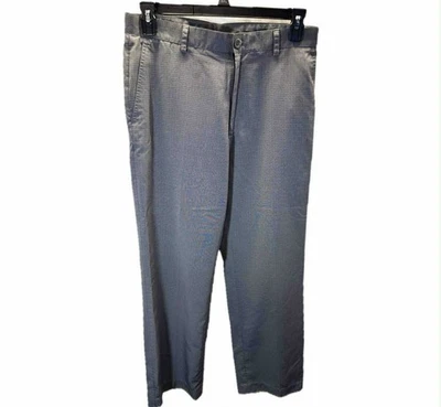 Pantalones Izod Para Hombres 32x32 Gris Cuadros Golf Frente Plano Pantalones Rendimiento Swingflex Foto 1 de 4